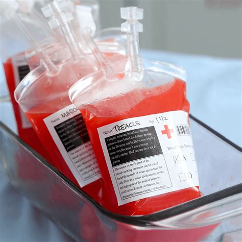 how to make a fake iv blood bag|blood bag drink recipes.